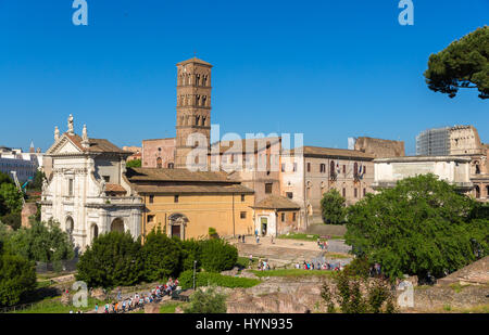 Temple de Vénus et de Rome - Rome, Italie Banque D'Images