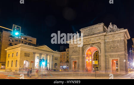 Avis de passage de Porta Garibaldi à Milan, Italie Banque D'Images