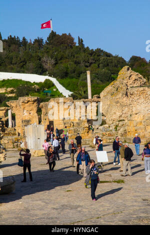 Fondée par les phéniciens au 8ème siècle avant J.-C., la ville antique de Carthage a été un moteur de la Méditerranée depuis des siècles. Elle tomba sous Rom Banque D'Images