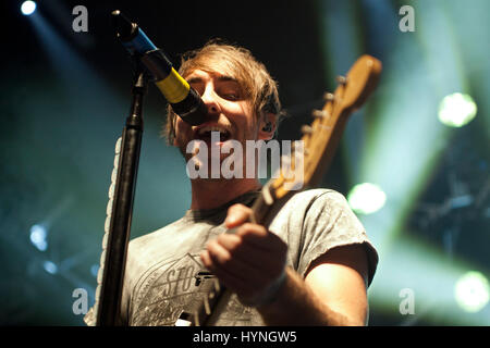 Alex Gaskarth All Time Low Banque D'Images