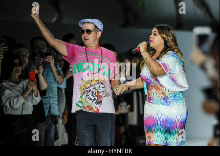 Belo Horizonte, Brésil. Le 05 Avr, 2017. Ment d'hiver tenue à Expominas à Belo Horizonte, MG dans l'après-midi du mardi (4). Credit : Mourão Panda/FotoArena/Alamy Live News Banque D'Images