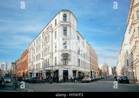 Auguststraße Tucholskystraße/à Berlin - Mitte, le 30 mars 2017. Photo : Photo de l'alliance/Robert Schlesinger | conditions dans le monde entier Banque D'Images