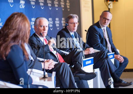 6 avril 2017 - Au cours du Forum économique mondial 2017 sur l'Amérique latine 2017 Credit : Maximiliano Javier Ramos/ZUMA/Alamy Fil Live News Banque D'Images