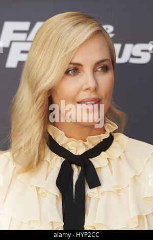 Madrid, Madrid, Espagne. 6ème apr 2017. Charlize Theron est allé(e) à "Fast & Furious 8' photocall à l'Hôtel Villamagna le 6 avril 2017 à Madrid Crédit : Jack Abuin/ZUMA/Alamy Fil Live News Banque D'Images