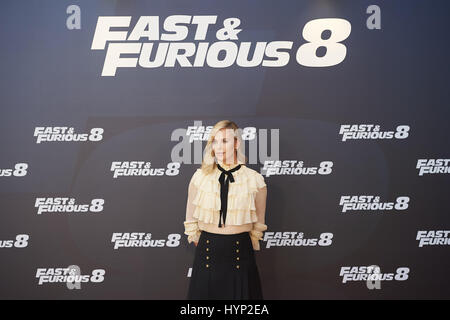 Madrid, Madrid, Espagne. 6ème apr 2017. Charlize Theron est allé(e) à "Fast & Furious 8' photocall à l'Hôtel Villamagna le 6 avril 2017 à Madrid Crédit : Jack Abuin/ZUMA/Alamy Fil Live News Banque D'Images