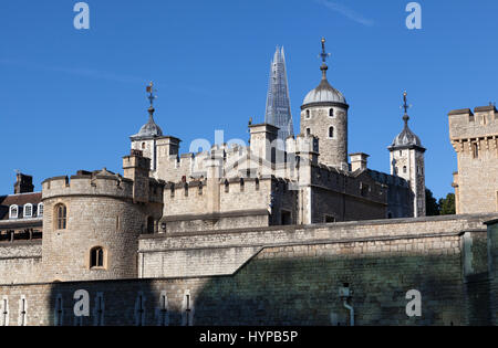 Her Majesty's Royal Palace and Fortress the Tower of London, Londres, Angleterre, Grande-Bretagne, l'UNESCO Banque D'Images