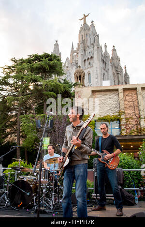 Barcelone - SEP 5 : Los Bracco (band) en concert au Festival Live Tibidabo, le 5 septembre 2015 à Barcelone, Espagne. Banque D'Images