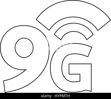 9G Wireless Wifi Illustration de Vecteur