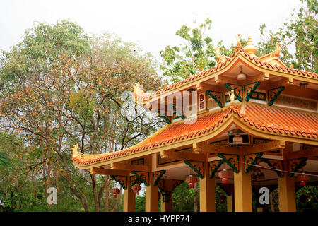 Détail d'un temple bouddhiste à Pattaya, Thaïlande Banque D'Images