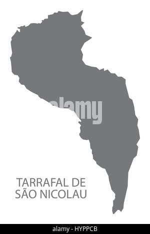 Tarrafal de Sao Nicolau Cap-vert municipalité site gris illustration silhouette Illustration de Vecteur