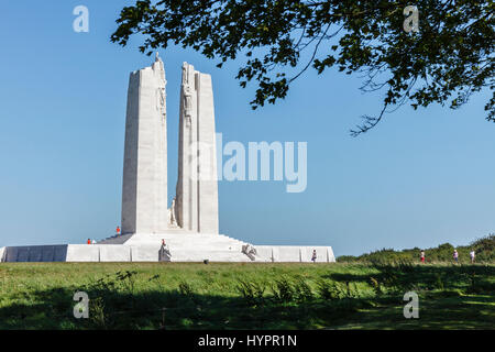 Mémorial National du Canada à Vimy, Vimy, France Banque D'Images