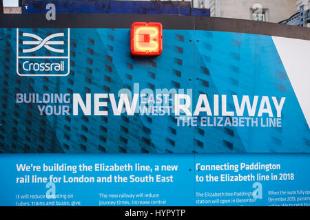 La gare de Paddington se préparer pour le projet traverse la ligne Elizabeth, Londres, Angleterre, Royaume-Uni Banque D'Images