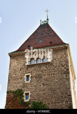 Tour de Château Ouchy au centre ville de Lausanne, Suisse Banque D'Images