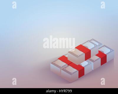 Vector 3d business présentation du thème paramétrage du modèle Illustration de Vecteur