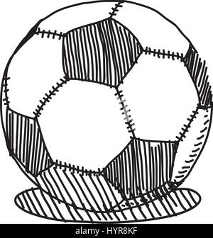 Dessin vectoriel sketch ballon de soccer illustration Illustration de Vecteur