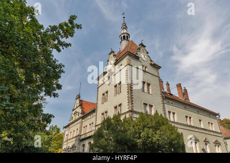 Schonborn Palace dans Chynadiyovo, Carpates, Ukraine Banque D'Images