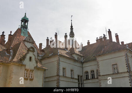 Schonborn Palace dans Chynadiyovo, Carpates, Ukraine Banque D'Images