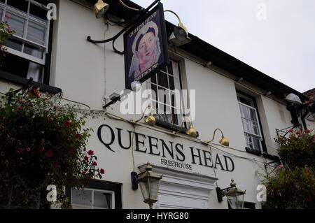 Queens Head, rue Knight, Sawbridgeworth, Hertfordshire Banque D'Images