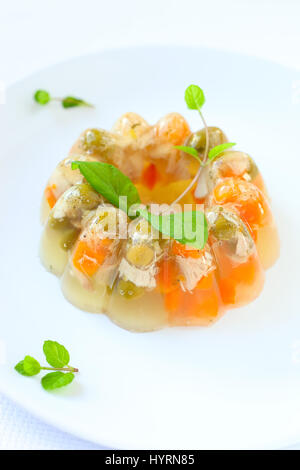 Aspic de poulet Banque D'Images