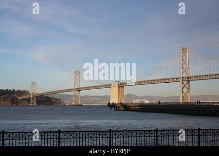 San Francisco Oakland Bay Bridge Banque D'Images