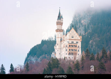 Fairytale Château de Neuschwanstein, Bavière, Allemagne Banque D'Images