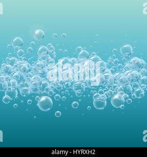 Savon transparent ou bulles d'eau contexte Illustration de Vecteur
