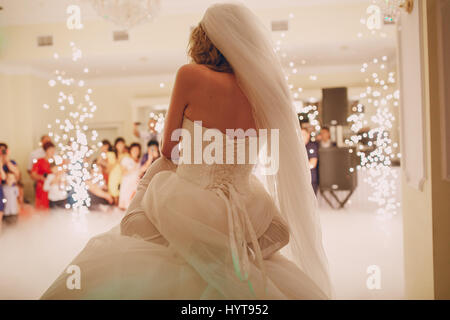 Première danse de mariage Banque D'Images