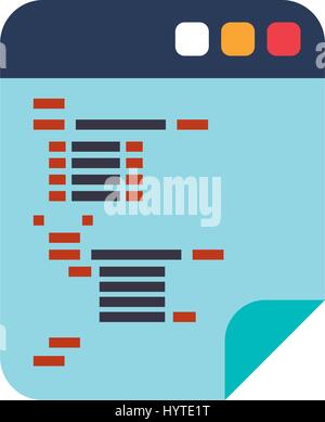 Code de programmation HTML vecteur icône illustration graphic design Illustration de Vecteur