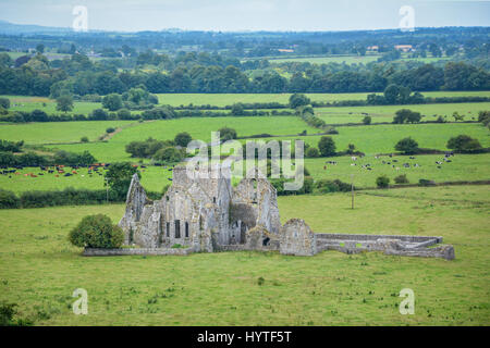 Hore Abbey, monastère cistercienne et près du rocher de Cashel, comté de Tipperary, Irlande Banque D'Images