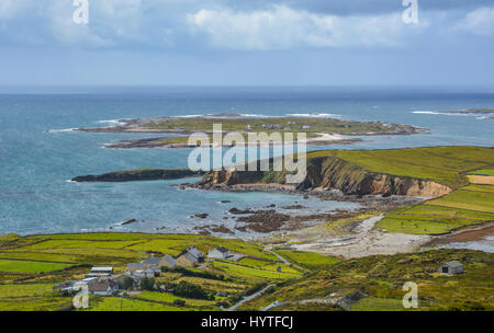 La célèbre Sky Road près de Clifden, comté de Galway, Irlande Banque D'Images