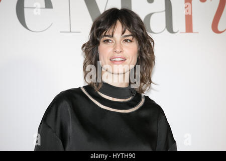 Rome, Italie. 06 avr, 2017. Photocall de "oglie e marito' un film par Kasia Smutniak avec Simone Godano, Pierfrancesco Favino, Valerio Aprea. Credit : Lucia Casone/Pacific Press/Alamy Live News Banque D'Images