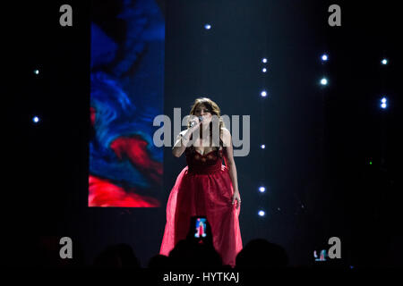 Tanya Tagaq effectue avec A Tribe Called Red à la remise des Prix Juno 2017. Banque D'Images