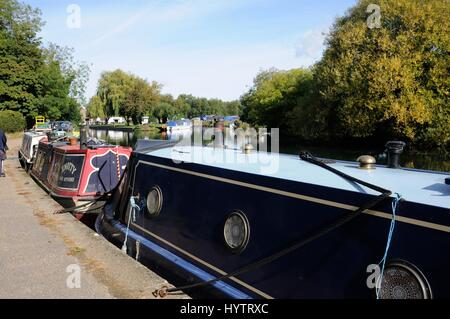 La navigation de la rivière Lee, Stanstead Abbotts, Hertfordhsire Banque D'Images