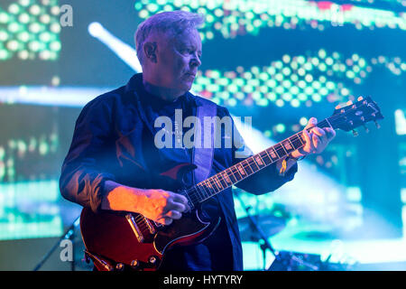 Barcelone - JUN 18 : Nouvelle Commande (groupe de rock anglais) produisent en concert au festival Sonar le 18 juin 2016 à Barcelone, Espagne. Banque D'Images