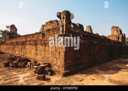 Ta Keo - anciennes ruines d'Angkor Wat, Siem Reap, Cambodge Banque D'Images