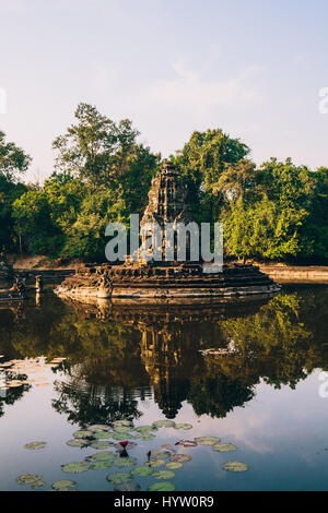 Neak Pean - anciennes ruines d'Angkor Wat, Siem Reap, Cambodge Banque D'Images