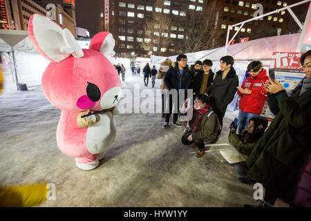 Le Sapporo Snow Festival, au Japon .Odori Park Banque D'Images