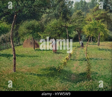 Camille Pissarro (1830-1903), le verger à Éragny, 1896. El huerto en Cergy. Banque D'Images