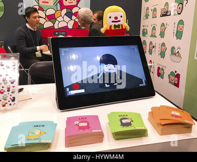 Tokyo, Japon. Apr 26, 2017. Ricky Lai des Capsu haricots pendant le Licensing Expo 2017 au Tokyo Big Sight Japon mercredi 26 avril 2017. Photo par : Ramiro Agustin Vargas Tabares Crédit : Ramiro Agustin Vargas Tabares/ZUMA/Alamy Fil Live News Banque D'Images