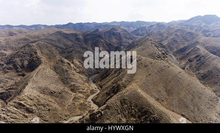 Wuzhon Wuzhon, Chine. 5ème apr 2017. Wuzhong, CHINE 5 Avril 2017 : (usage éditorial uniquement. Chine OUT) .La Gorge Qingtong Wuzhong, dans le nord-ouest de la Chine, région autonome du Ningxia Hui, avril 4th, 2017. Crédit : SIPA Asie/ZUMA/Alamy Fil Live News Banque D'Images