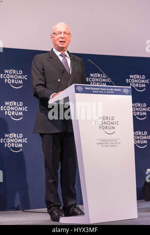 Buenos Aires, Argentine. 7 avr, 2017. Klaus Schwab au cours de la 2017 Forum économique mondial sur l'Amérique latine 2017 Credit : Maximiliano Javier Ramos/ZUMA/Alamy Fil Live News Banque D'Images