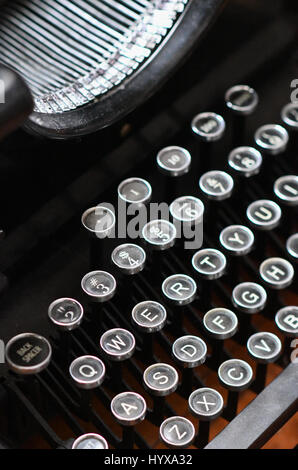 Clavier de machine à écrire Vintage Banque D'Images