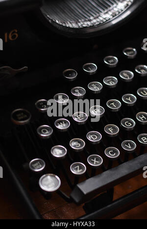 Clavier de machine à écrire Vintage Banque D'Images