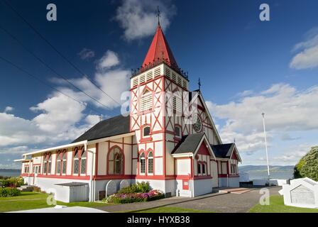 New Zeland. Religions l'église St Maori à Rotorua Banque D'Images