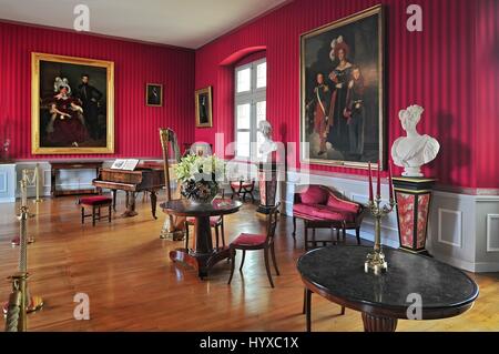 Intérieur du Château d'Amboise France. Ce château royal est situé à Amboise, dans la vallée de la Loire a été construit au 15ème siècle et est un touriste attra Banque D'Images