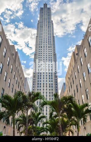 Le Rockefeller Center à New York, août-01-2015 Banque D'Images