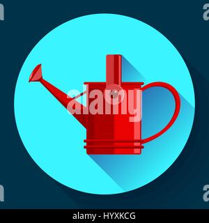 Icône de l'arrosoir. Symbole de l'irrigation. Télévision Vector illustration. Illustration de Vecteur