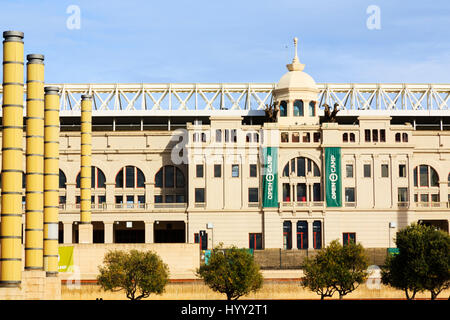 Estadi Olimpic Lluis Companys de Monjuic, lieu de Jeux olympiques de 1992, Barcelone, Catalogne, Espagne Banque D'Images