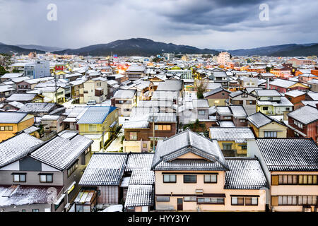 Wajima, Ishikawa, Japon ville Ligne d'horizon. Banque D'Images