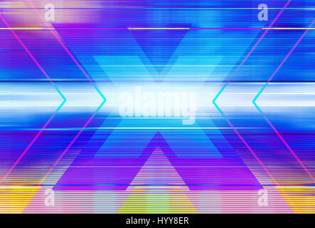 Arrière-plan de la technologie avec des formes géométriques transparent Banque D'Images